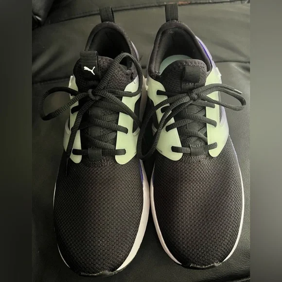 Puma Mint Green and Purple Athletic Shoes 26902130_61223596_600.jpg main image 2